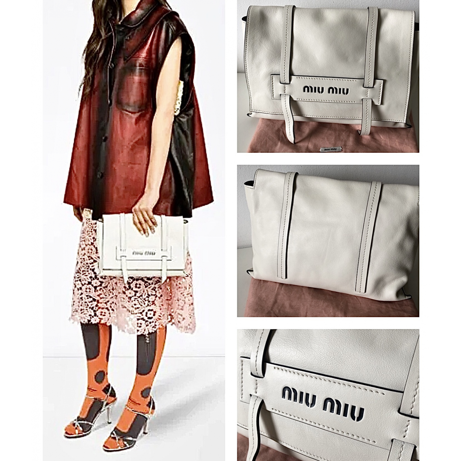 MIU MIU Grace Lux Crossbody Bag Torebka