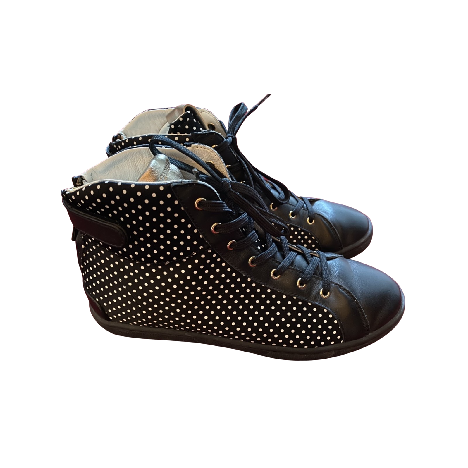 Dolce&Gabbana Polka Dot High Top Sneaker