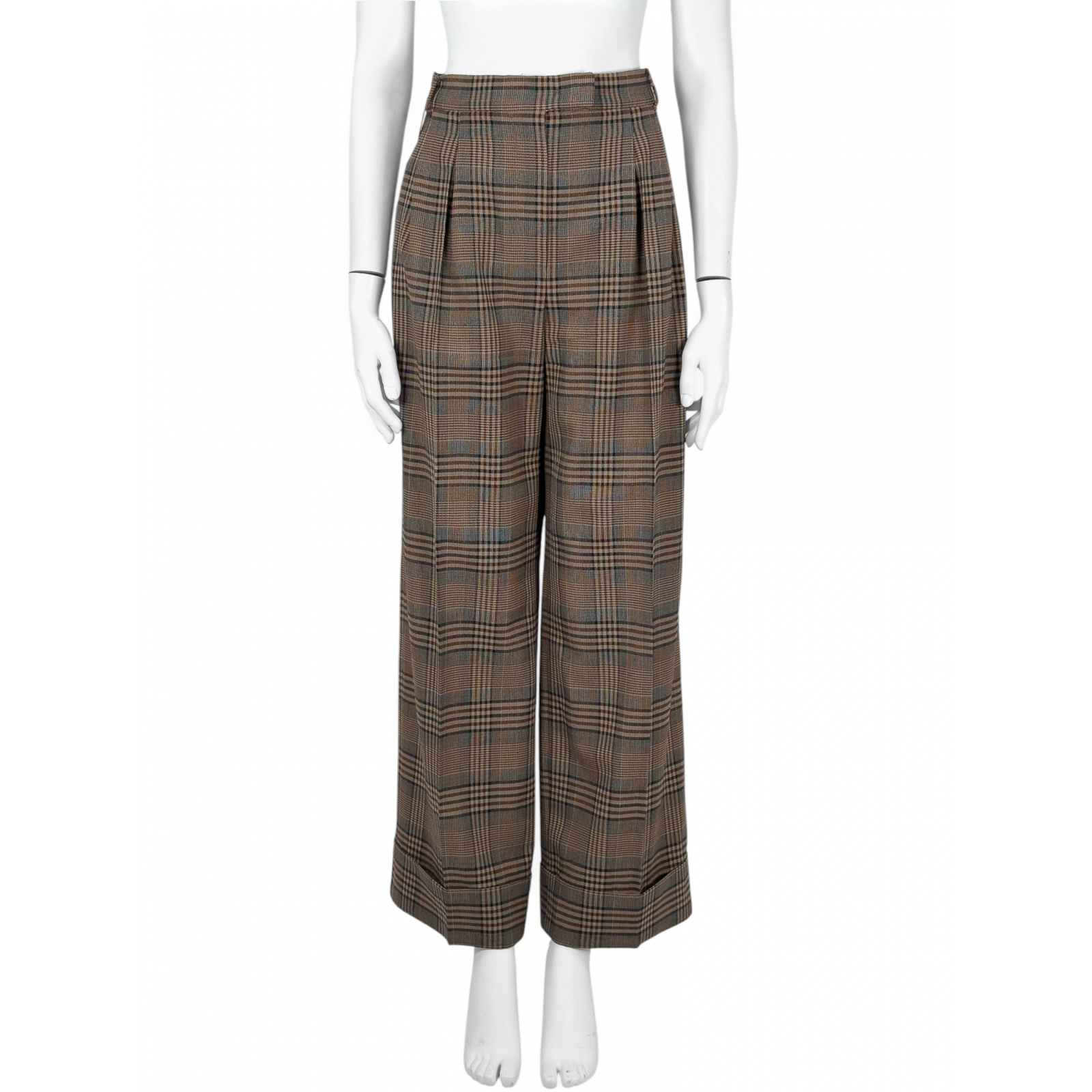 Wełniane spodnie MaxMara Studio