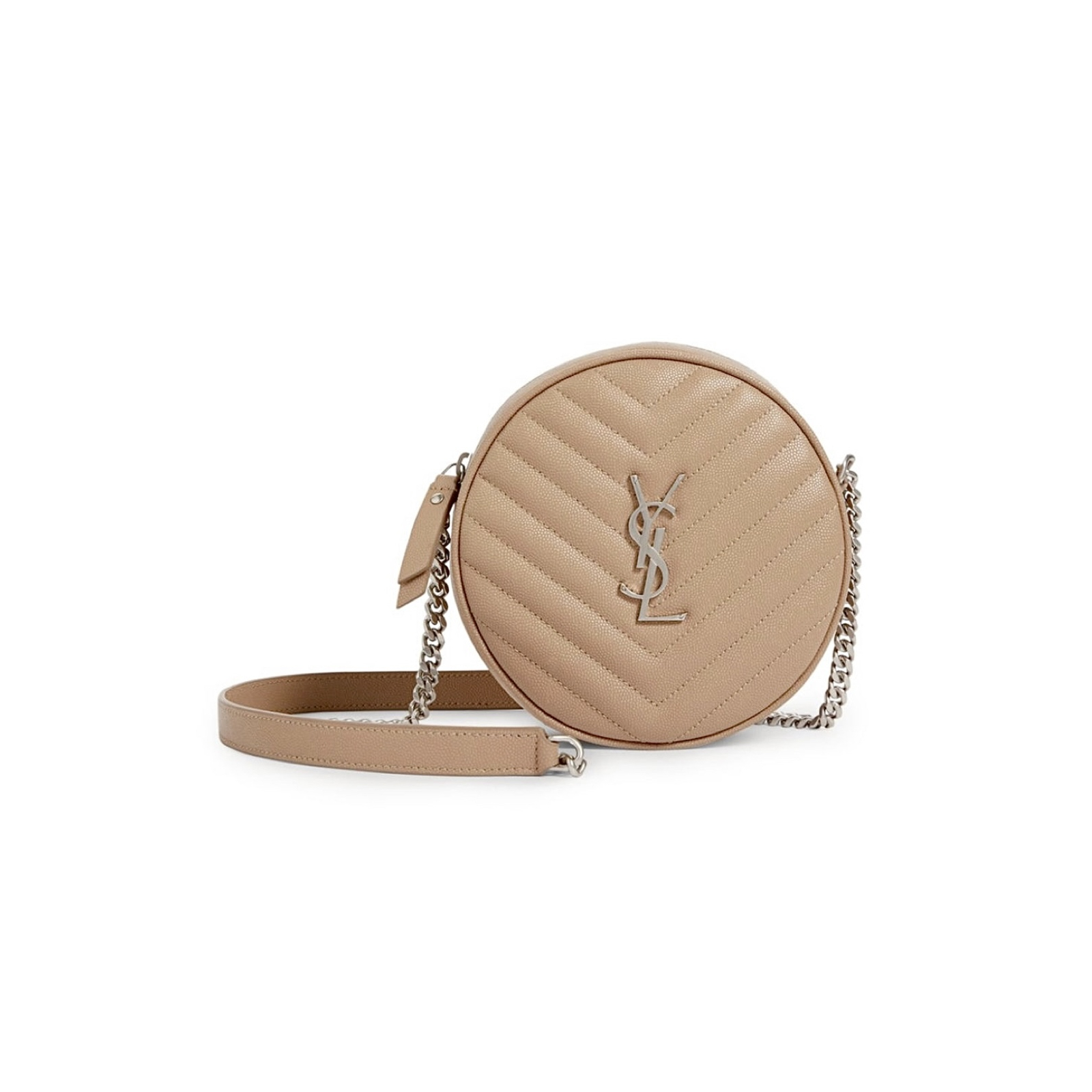 YSL SAINT LAURENT Monogram Vinyle Round Crossbody Bag – torebka