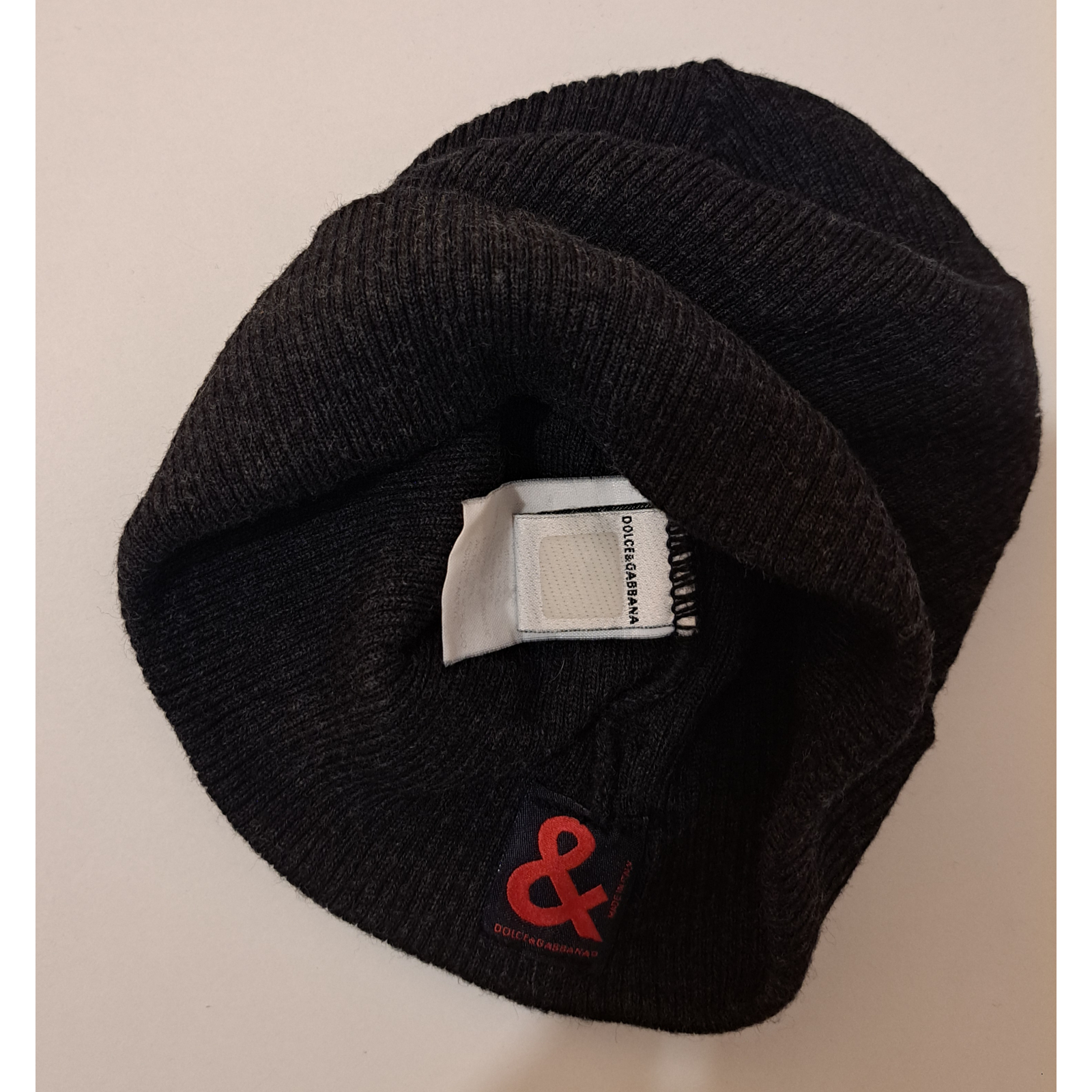 D&G Dolce&Gabbana czapka męska , wełna merino