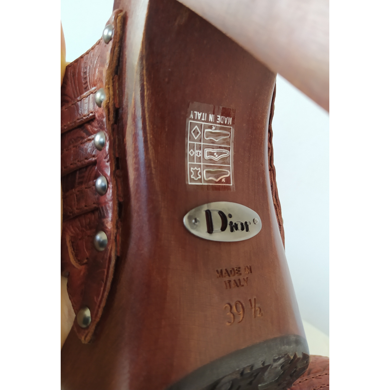 Nowe sandały na drewnianej podeszwie 39,5 Dior