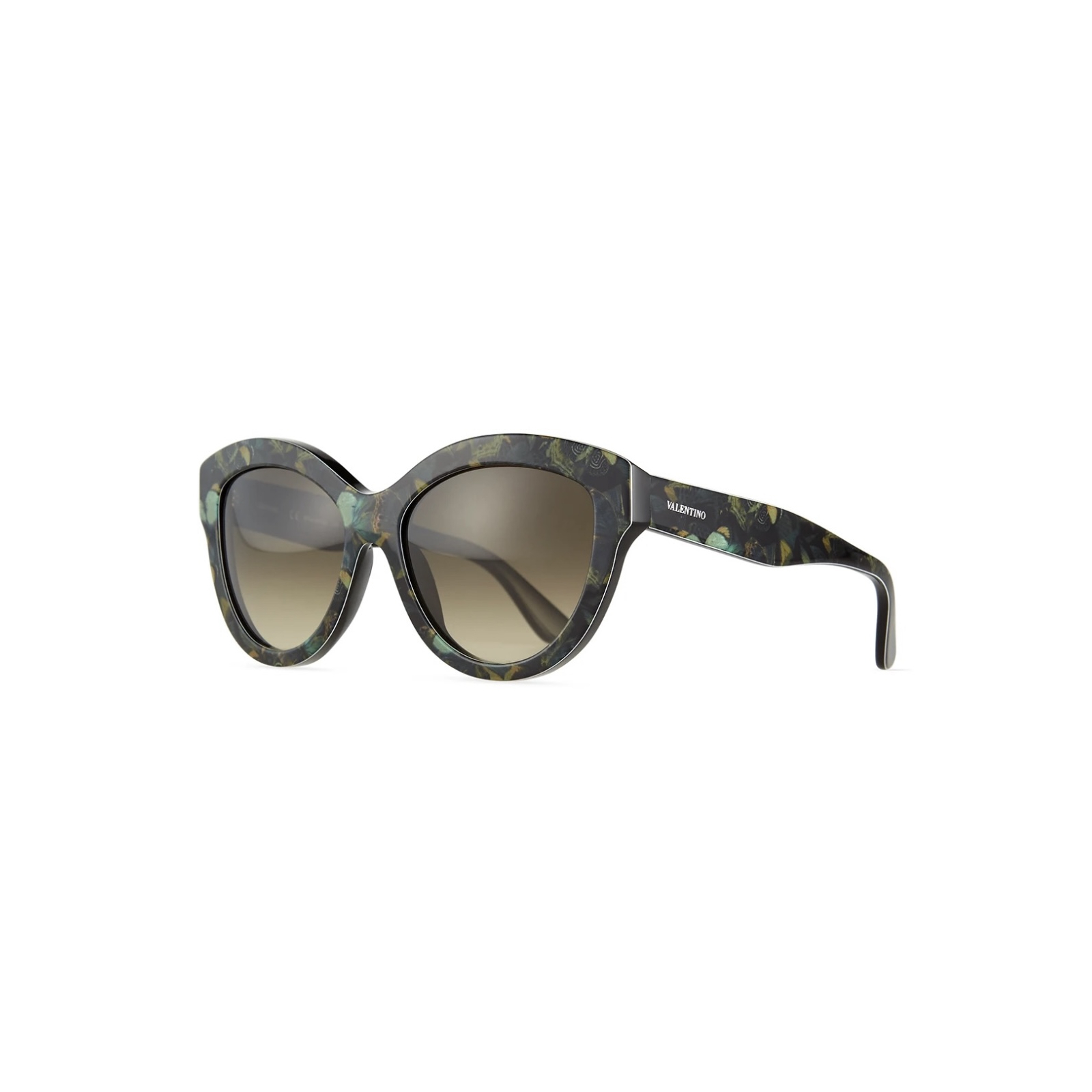 VALENTINO CAMOUFLAGE BUTTERFLY OVERSIZED SUNGLASSES Okulary przeciwsłoneczne