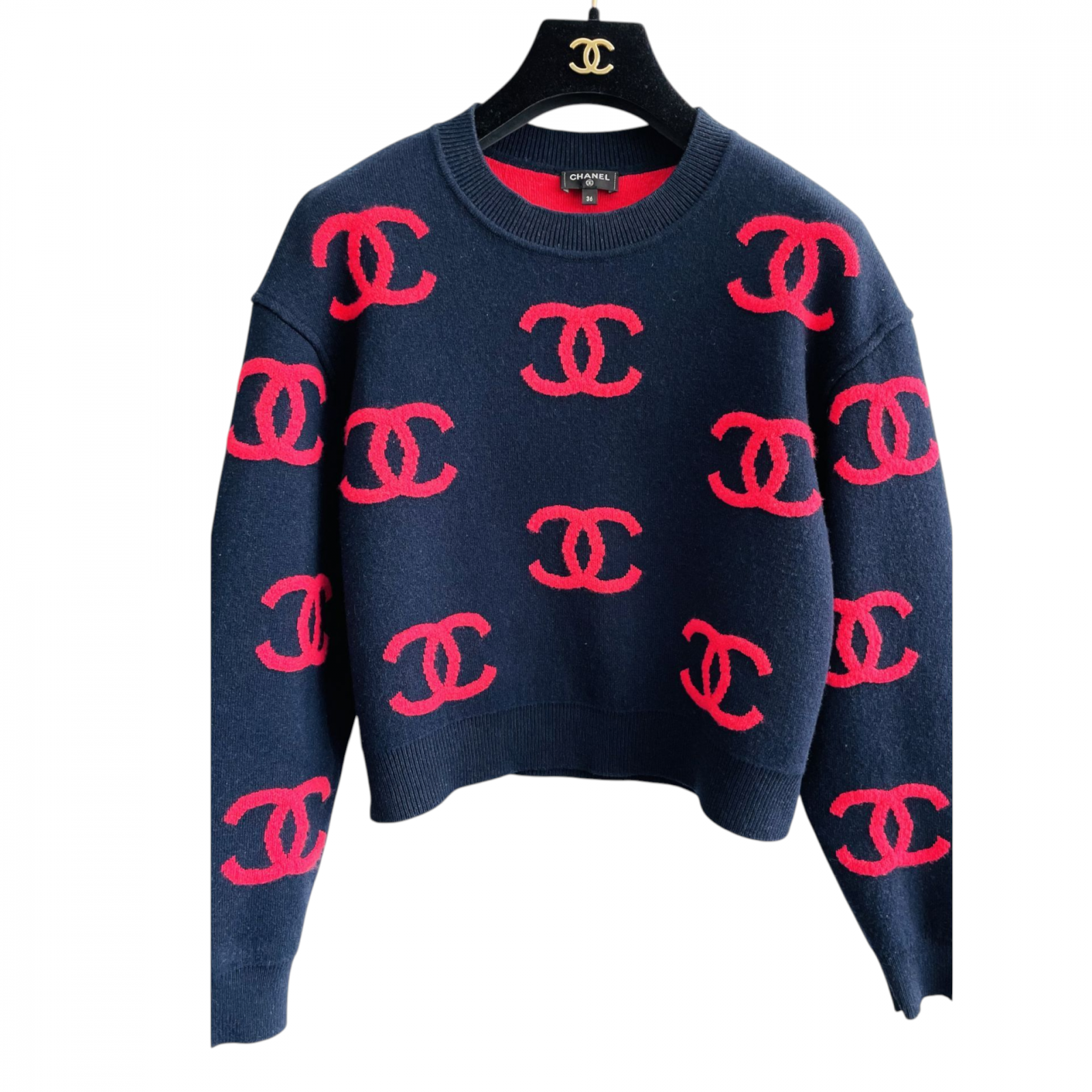 SWETEREK CHANEL W LOGO R. 36