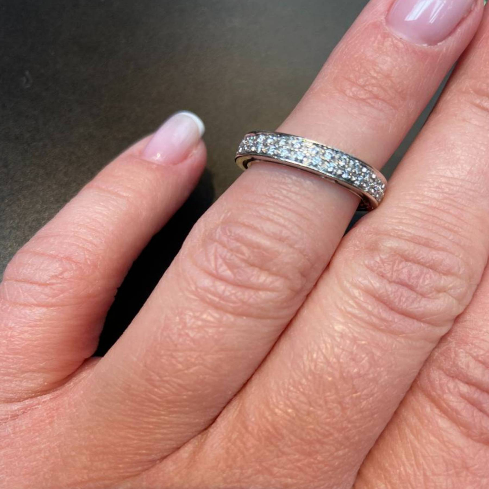 Pierścionek Damiani D.Side white gold and diamond