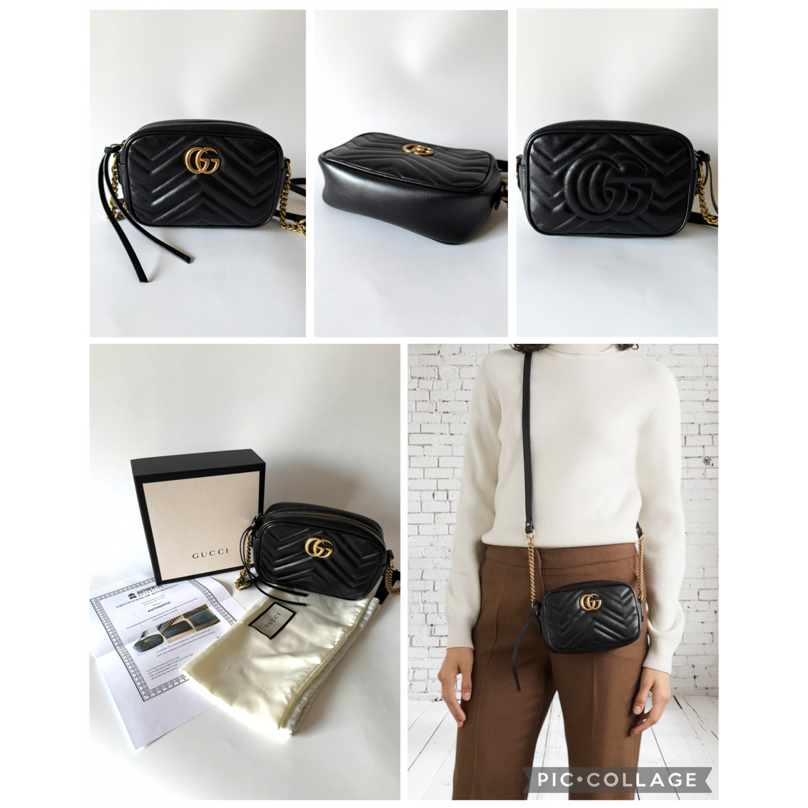 GUCCI Marmont Matelassé Mini Bag – torebka