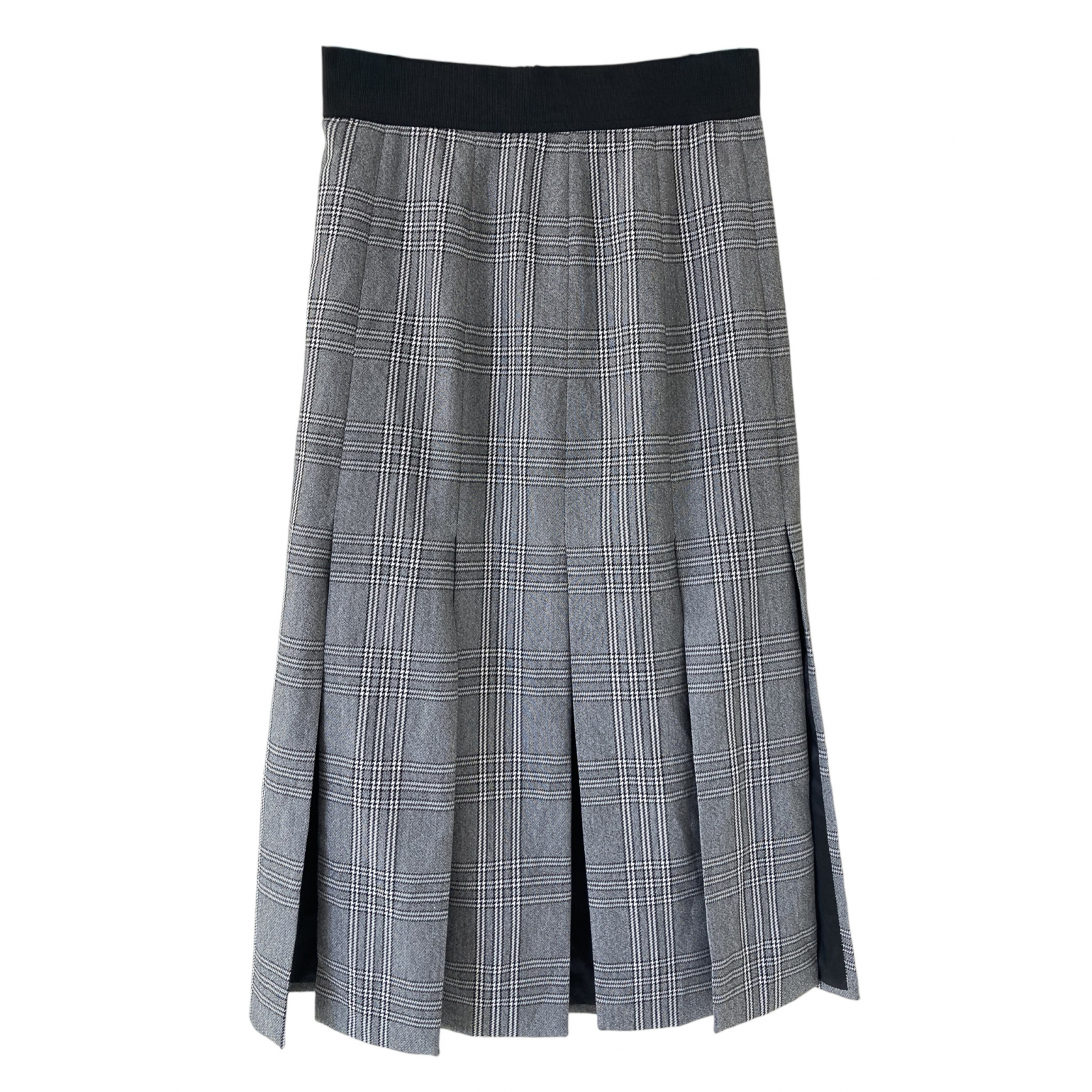 Maje spódnica w kratę z rozcięciami