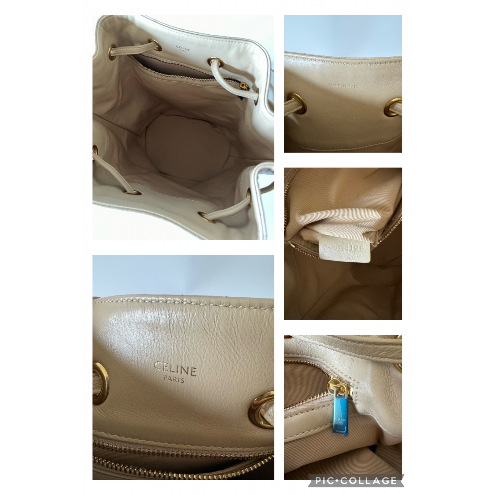 CELINE C Charm Bucket Bag Backpack - plecak