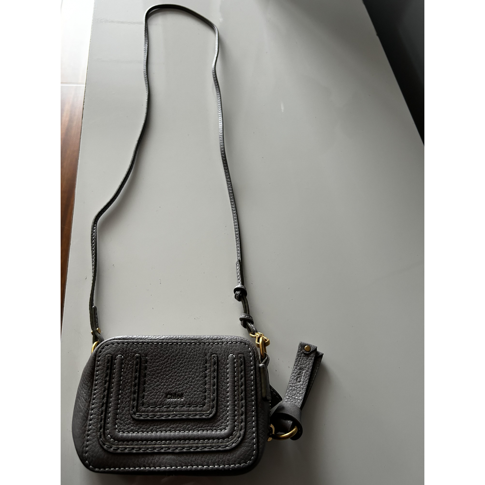 Nowa Chloe Marcie Mini skórzana torba crossbody