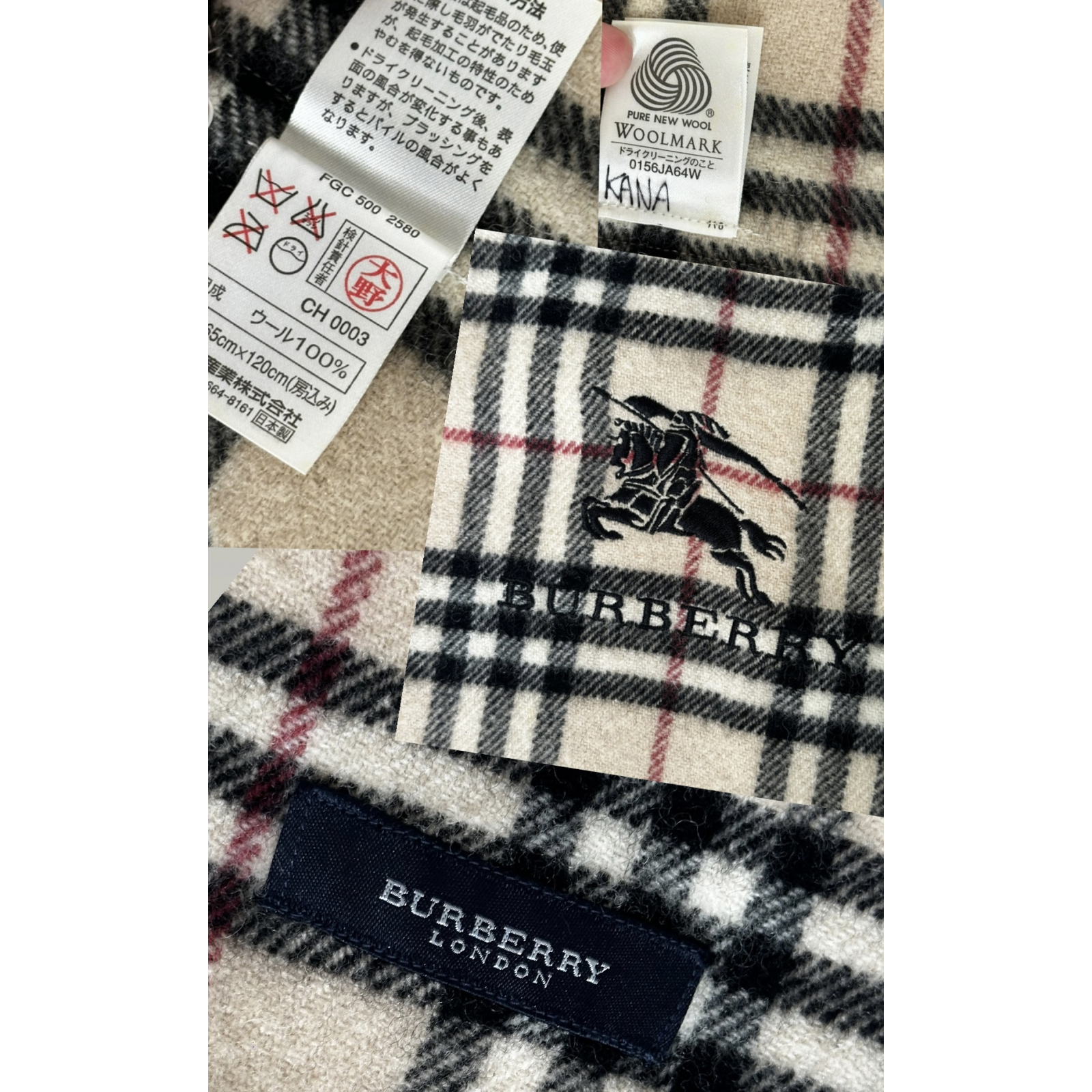 Chusta Burberry wełna