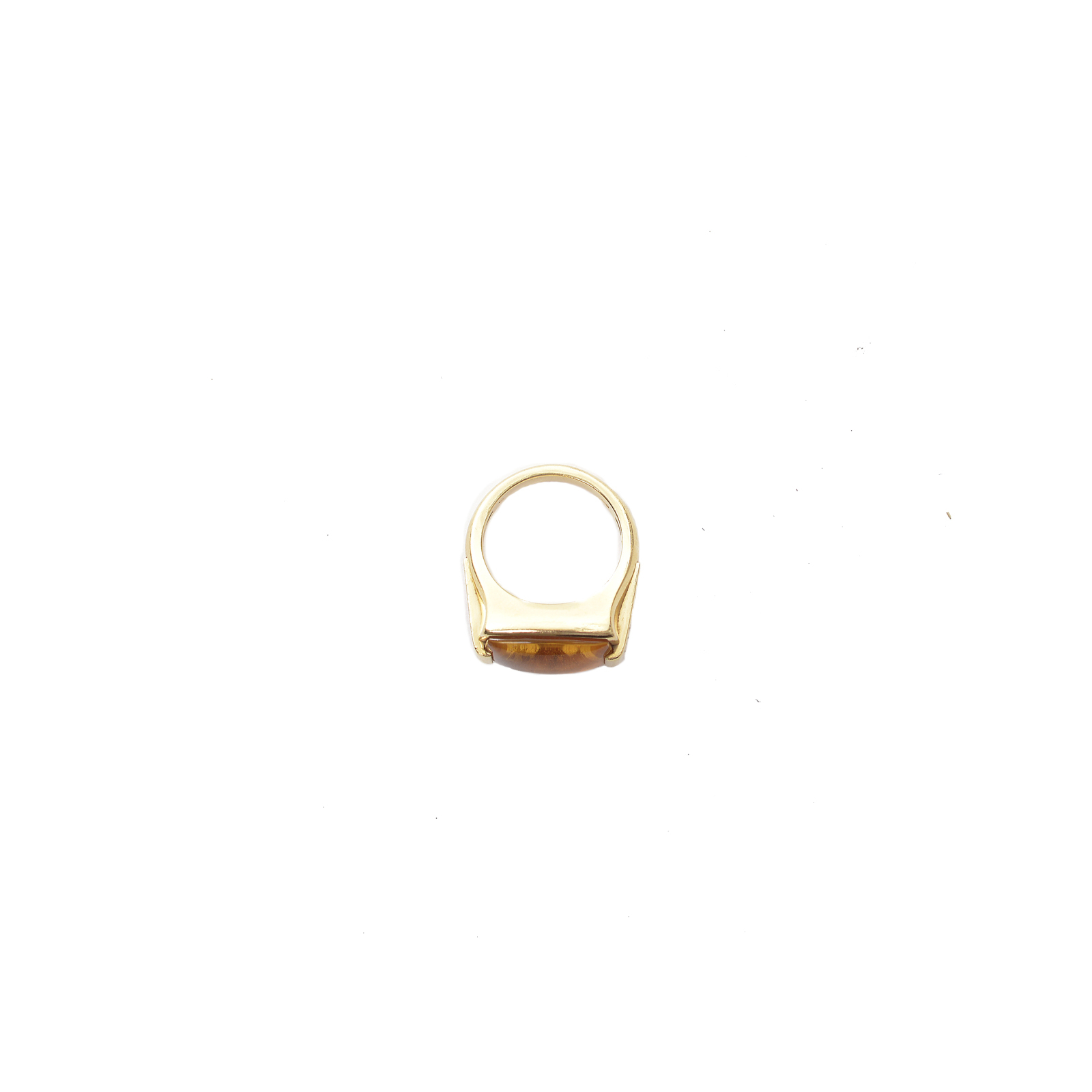 GOLD CITRINE RECTANGLE RING