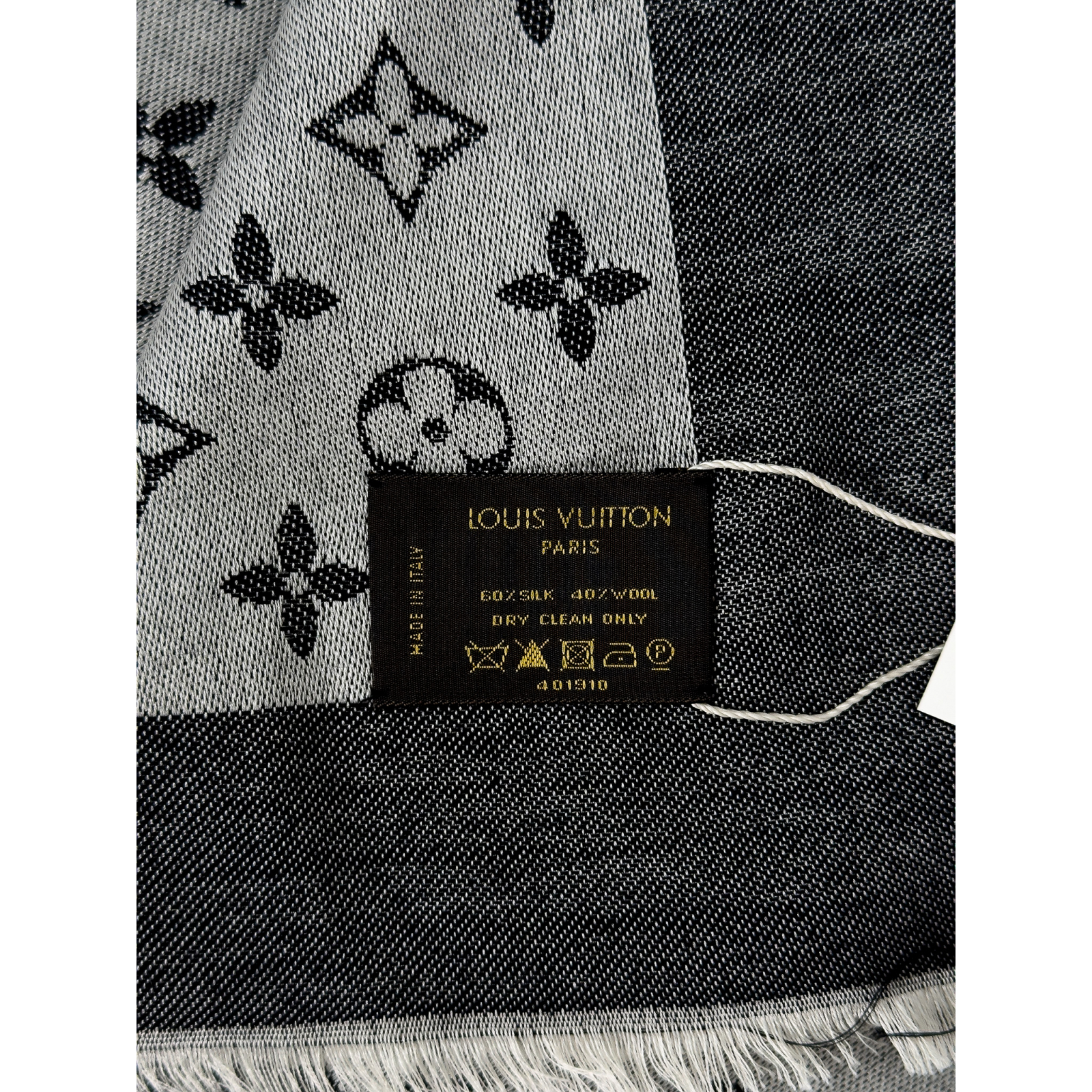 Jedwabno-wełniana chusta