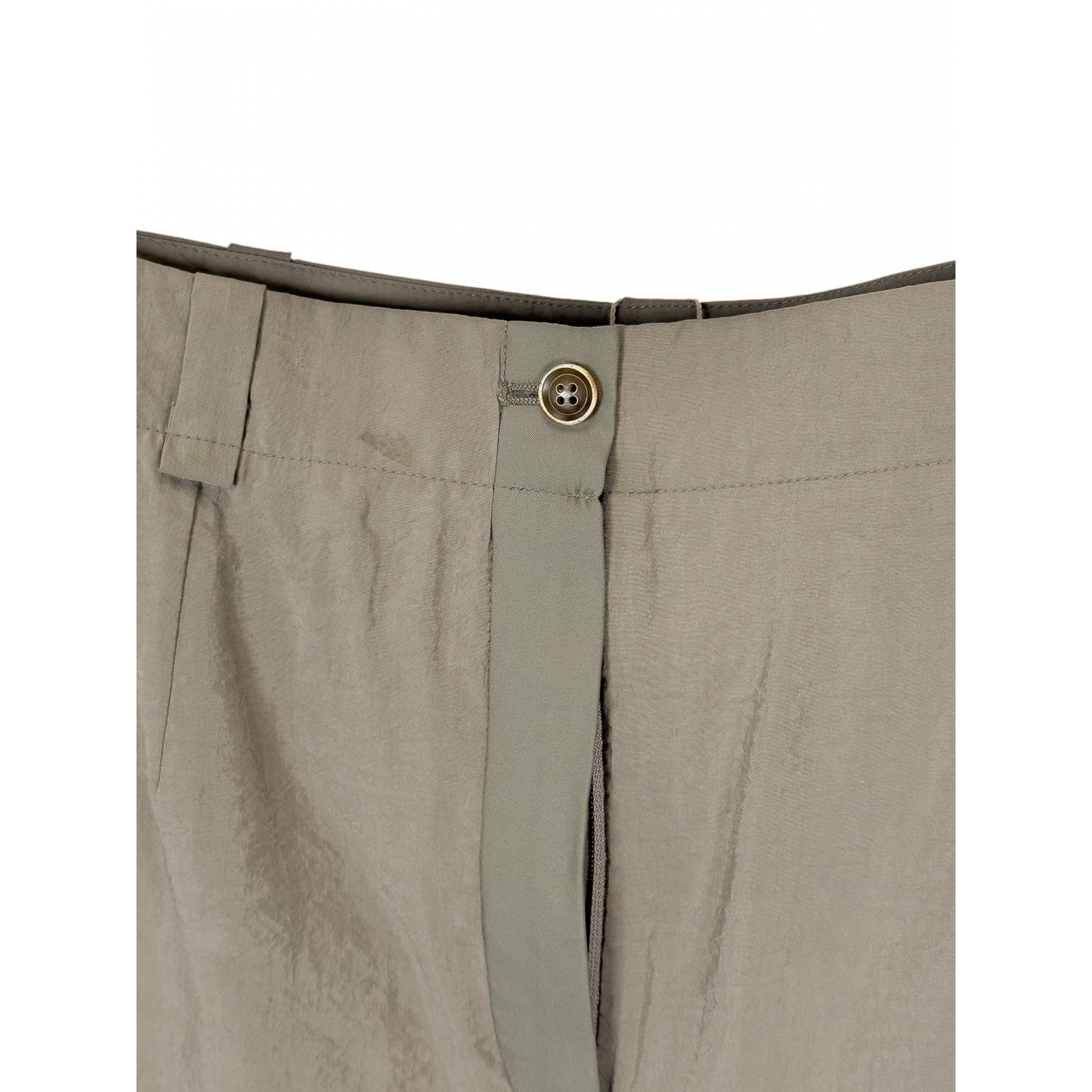 Spodnie z domieszką jedwabiu EMPORIO ARMANI