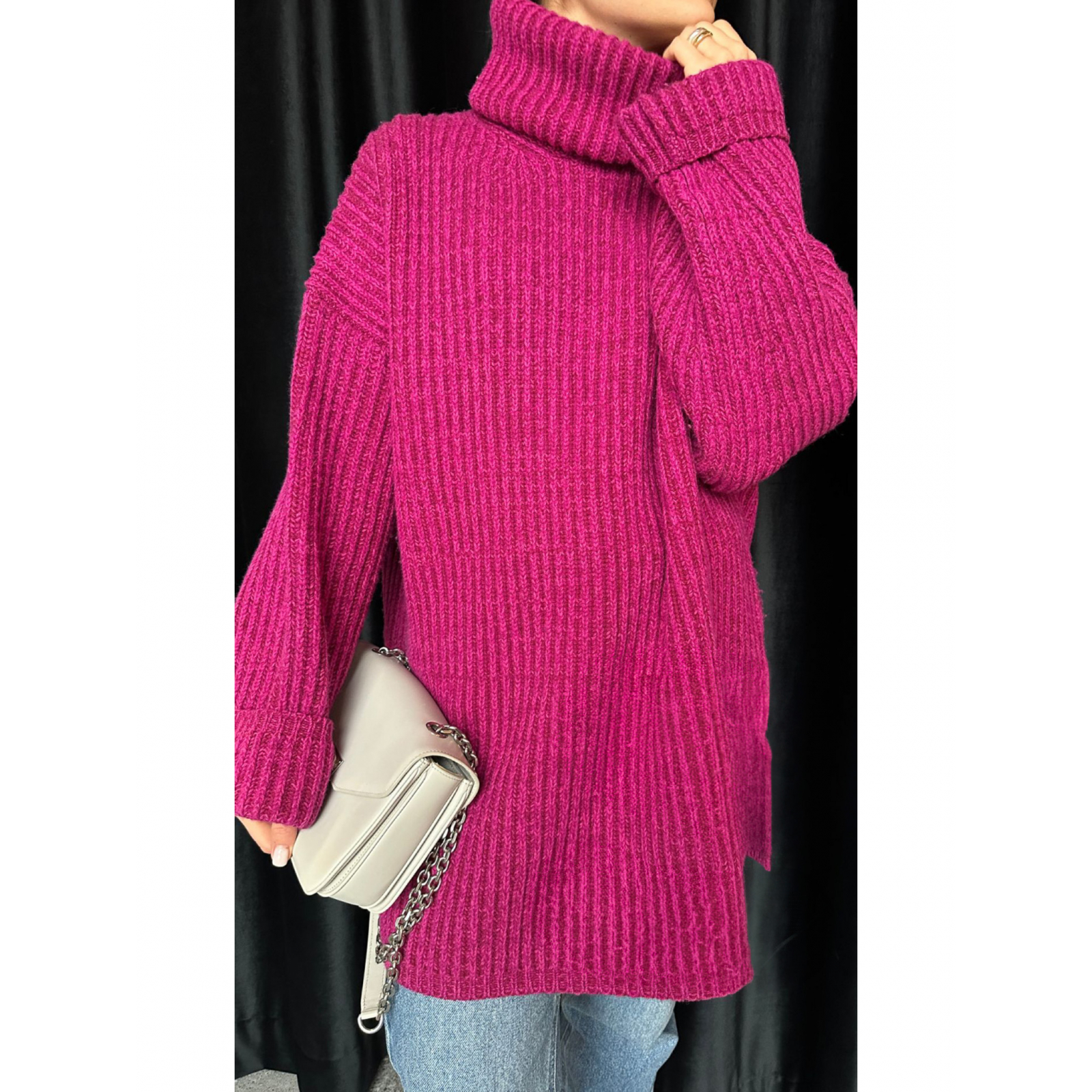 Sweter z golfem