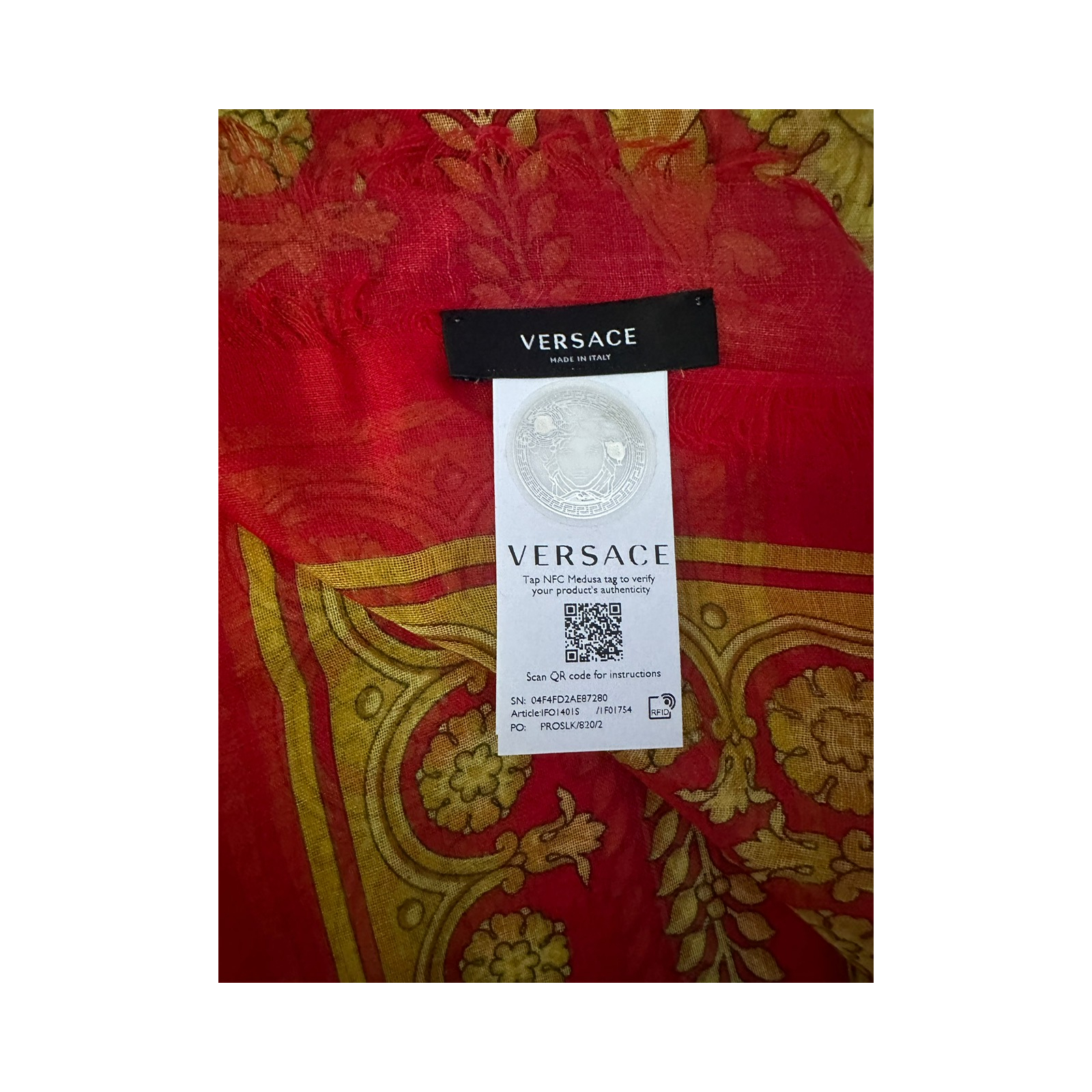 VERSACE – chusta wzór Barocco