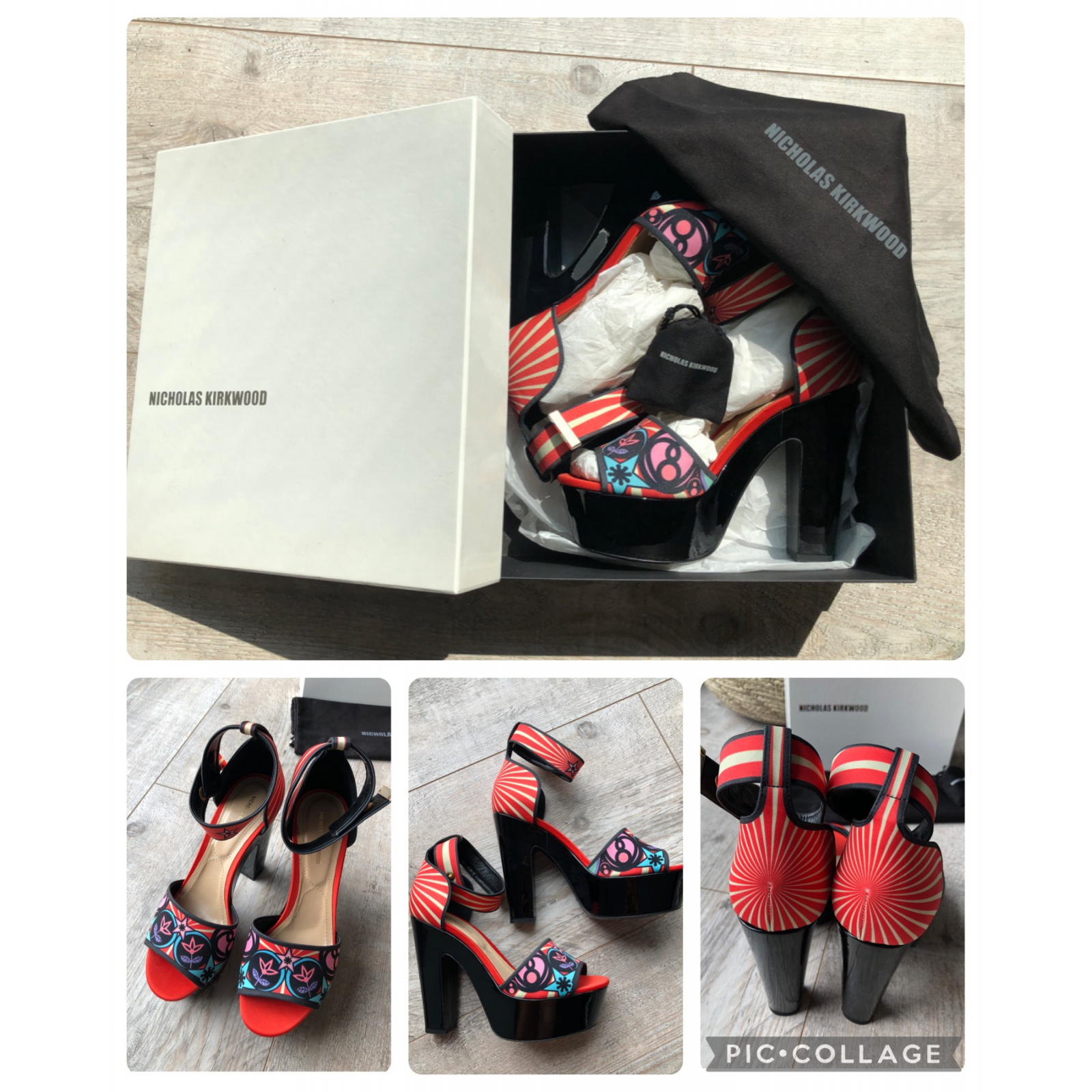 NICHOLAS KIRKWOOD Pop-art Platform Sandals Sandały