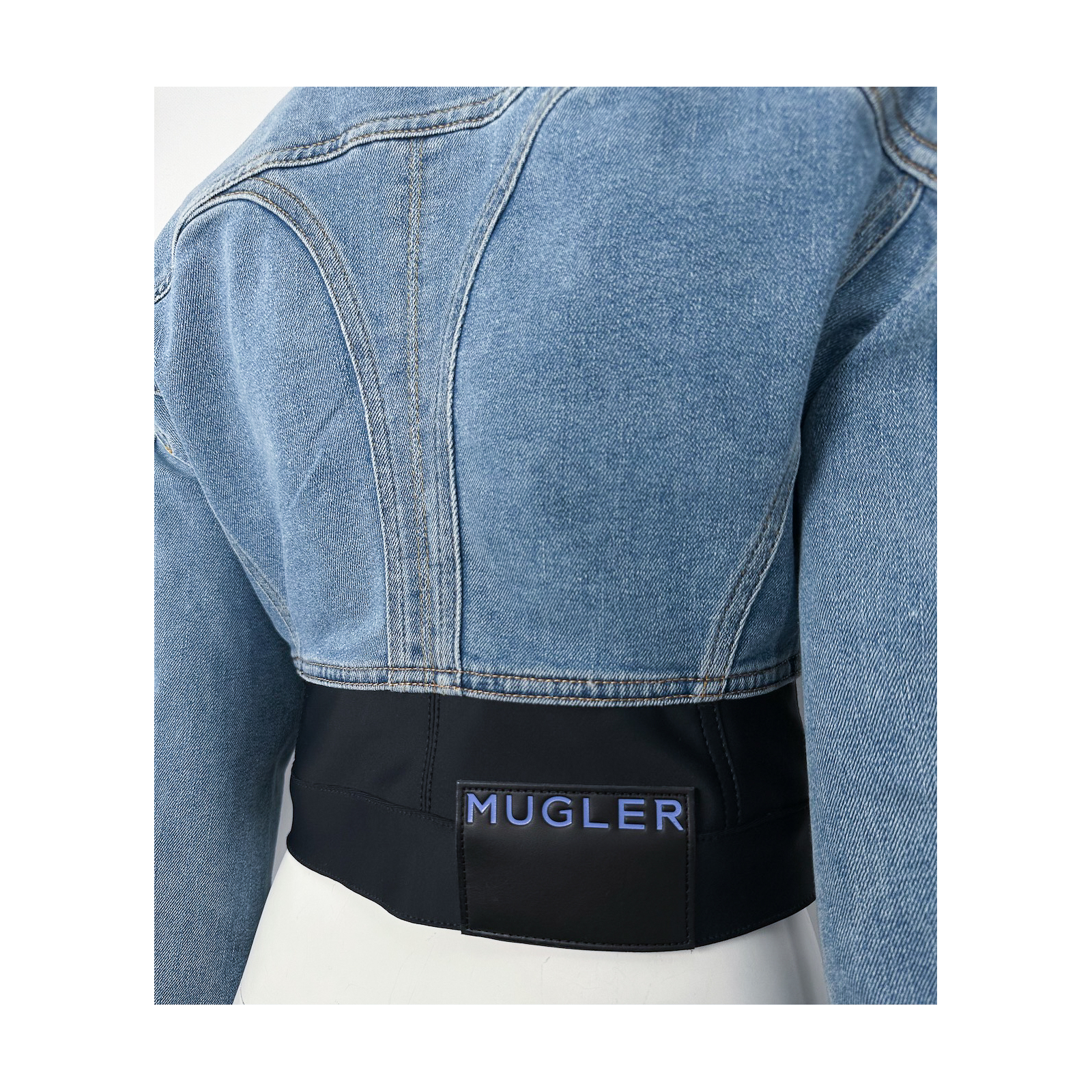Kurtka jeansowa Mugler