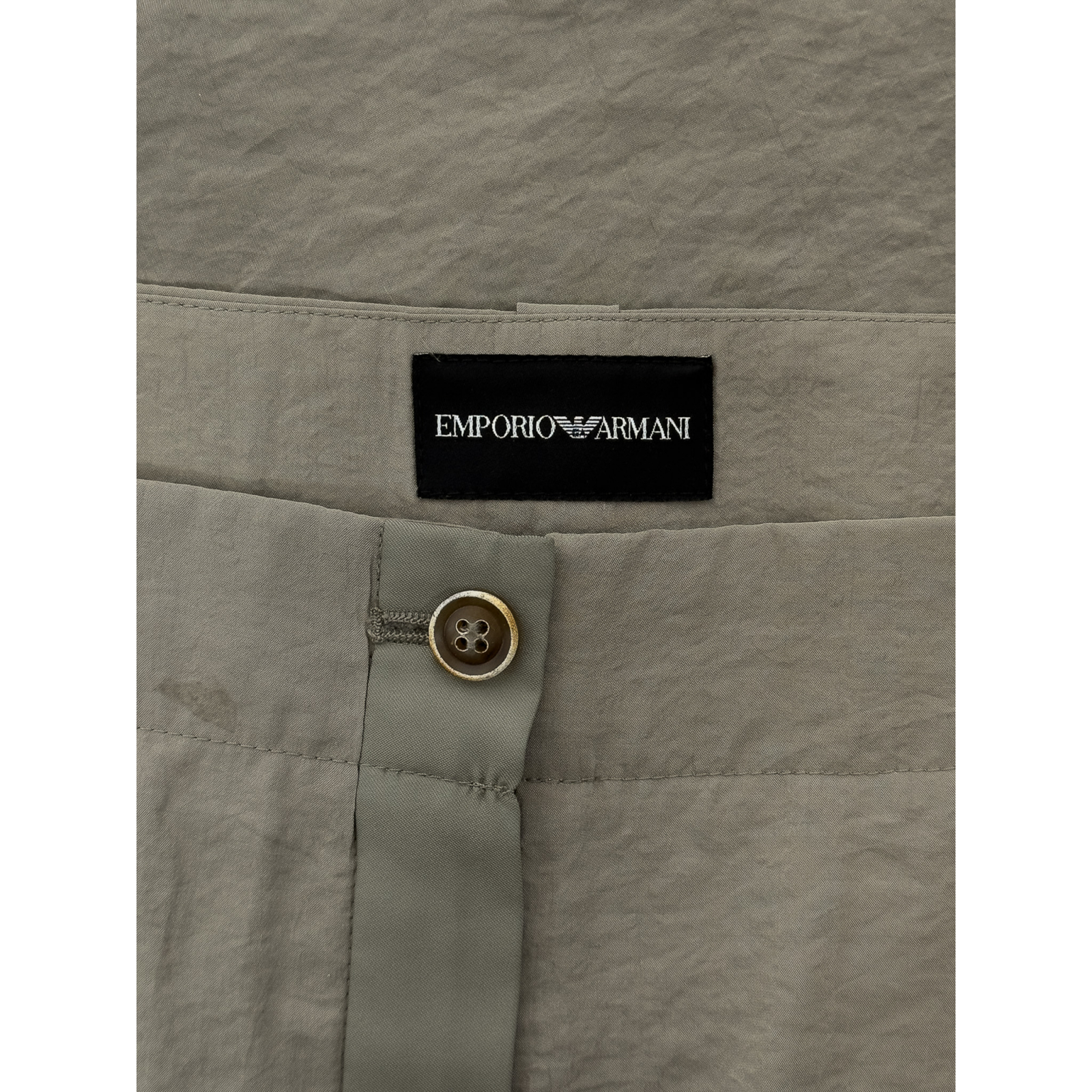 Spodnie z domieszką jedwabiu EMPORIO ARMANI