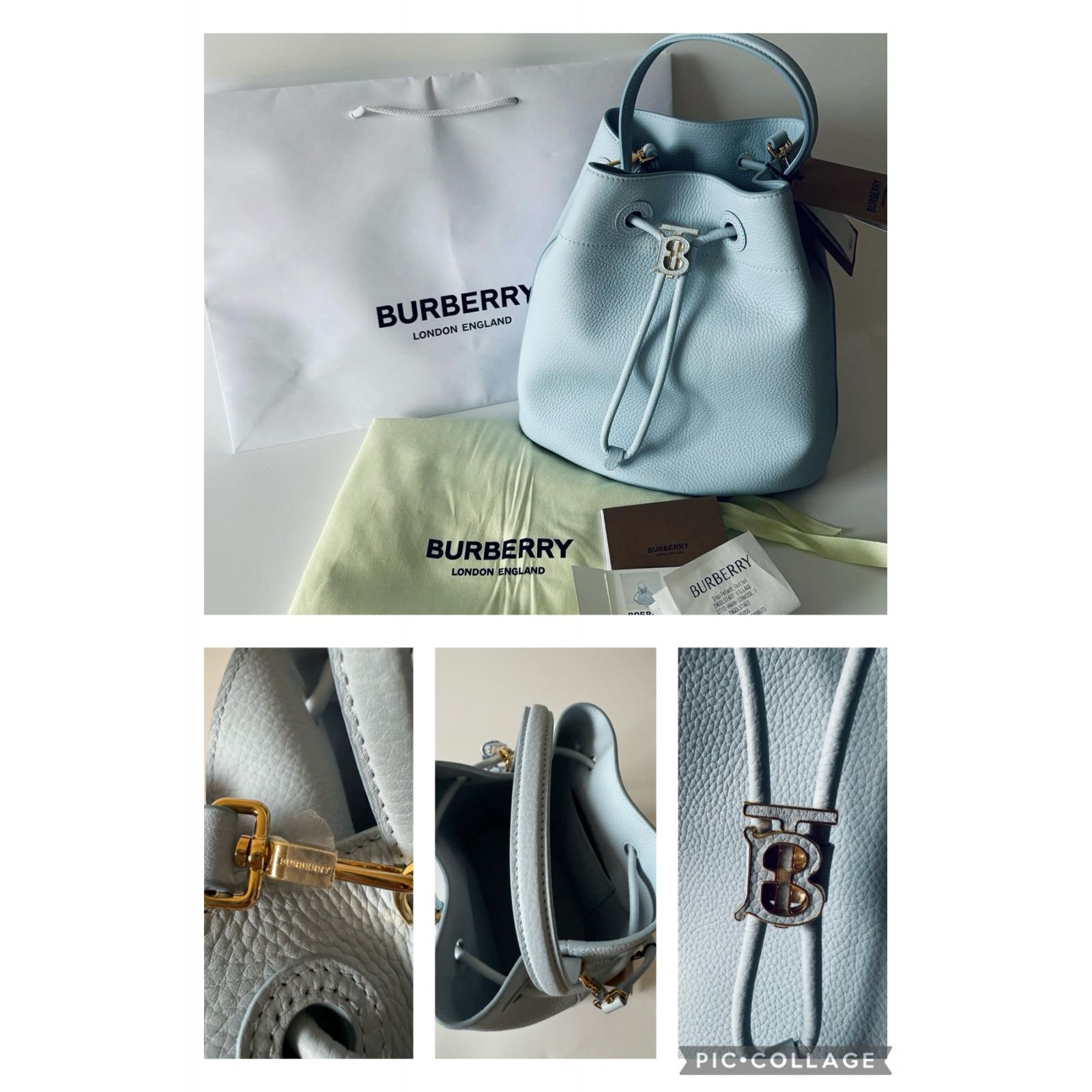 BURBERRY TB Small Bucket Bag Torebka worek