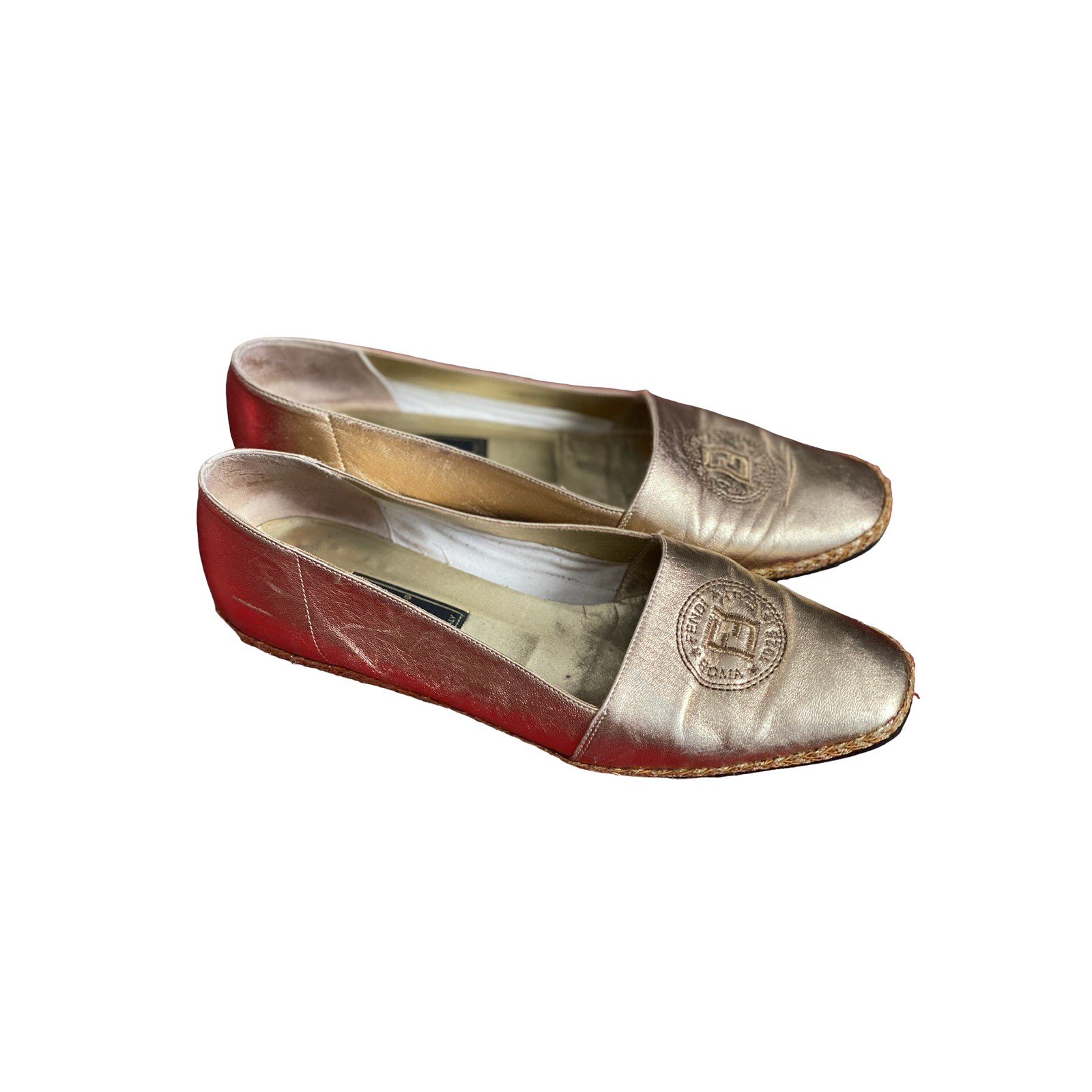 Buty espadryle loafersy Fendi