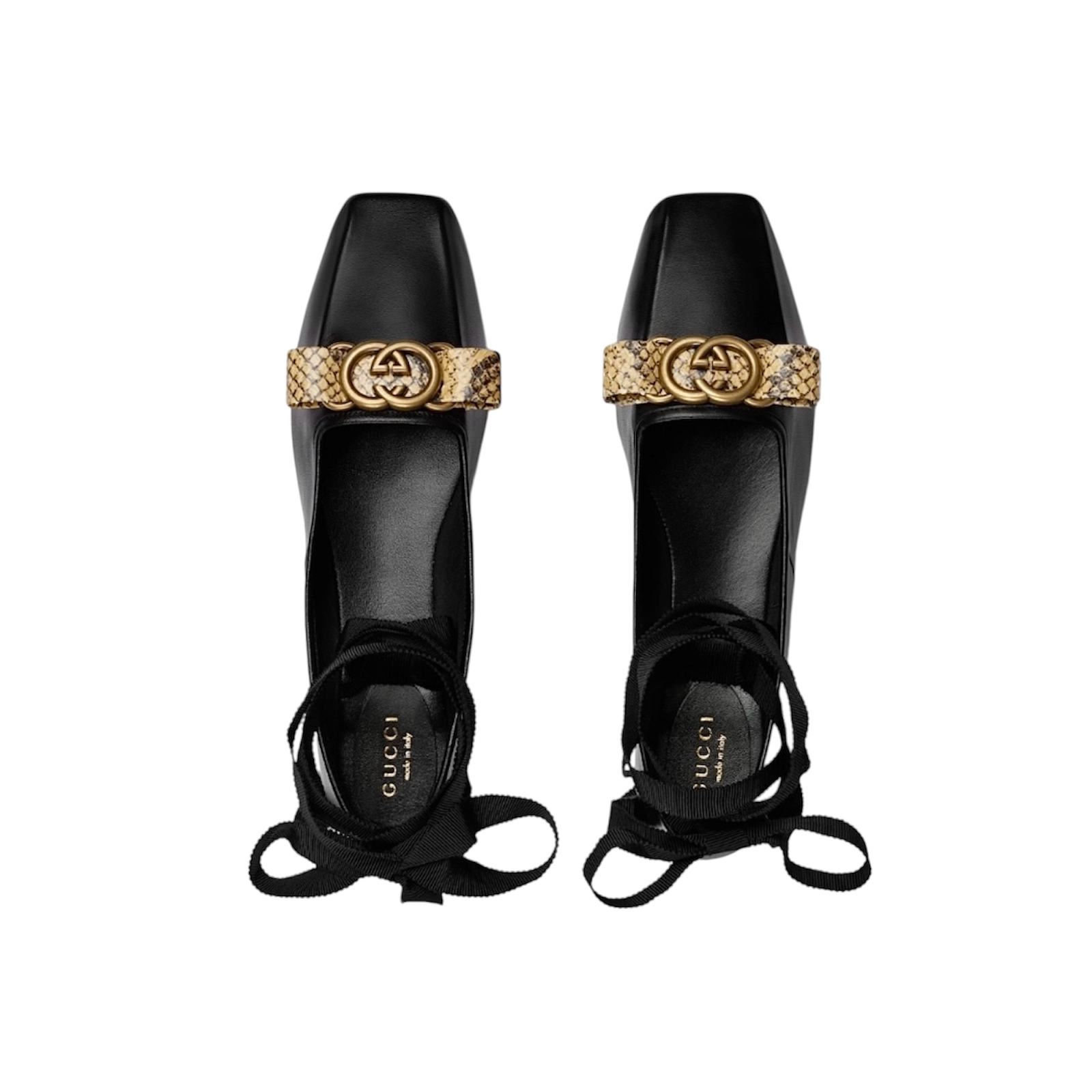 GUCCI Interlocking Ballerina Shoes - baleriny baletki buty