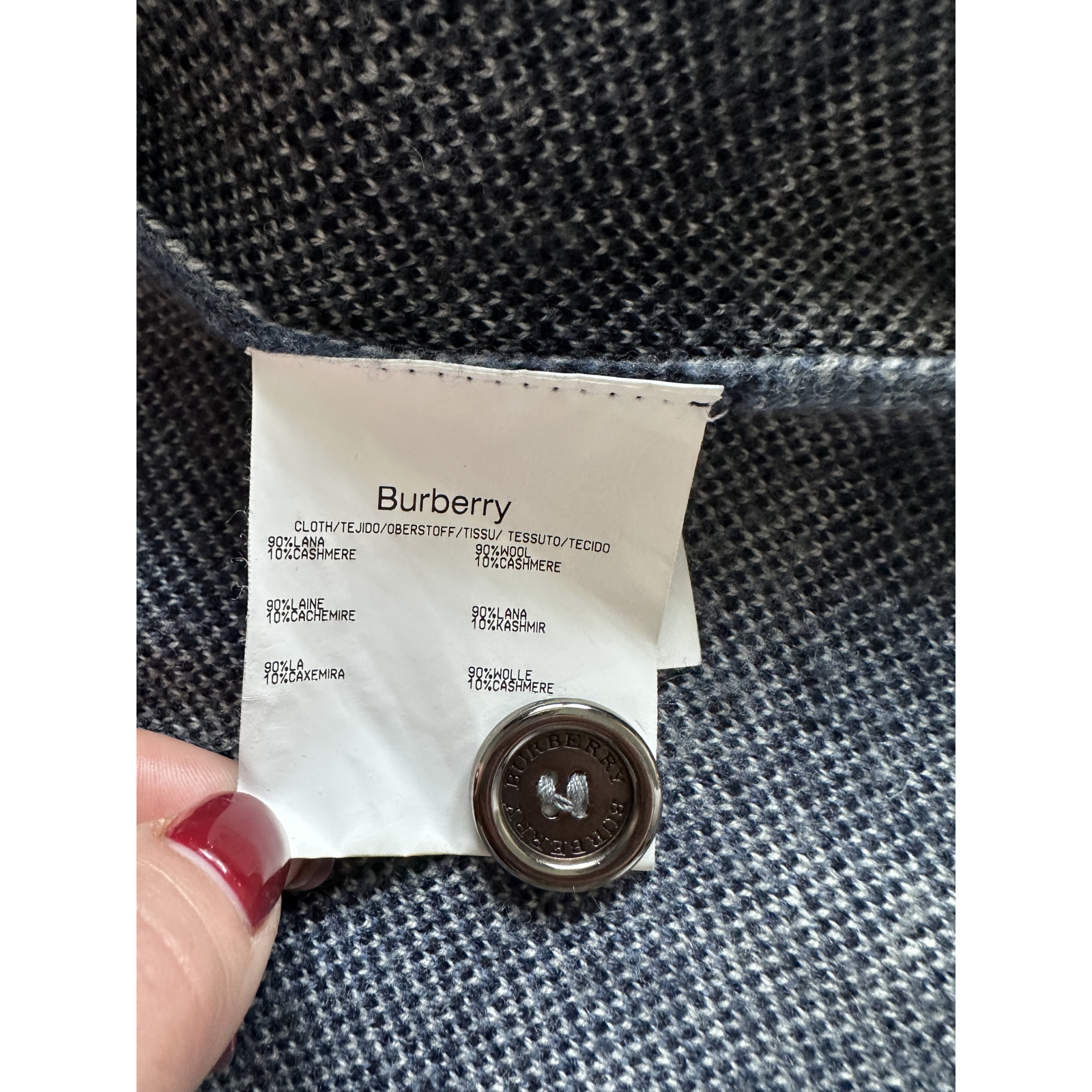 Marynarka Burberry z wełny i kaszmiru