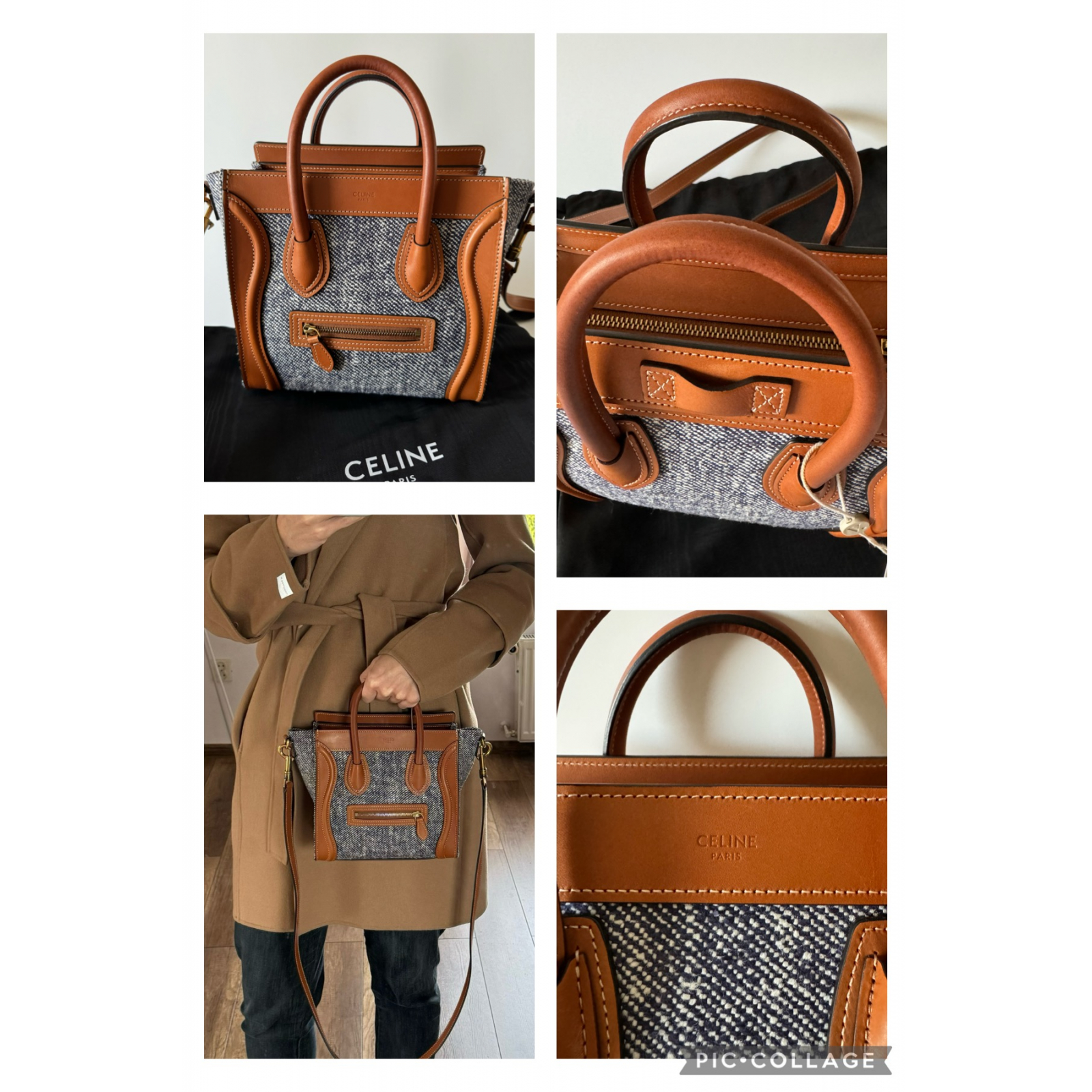 CELINE Nano Luggage Denim Tote Torebka