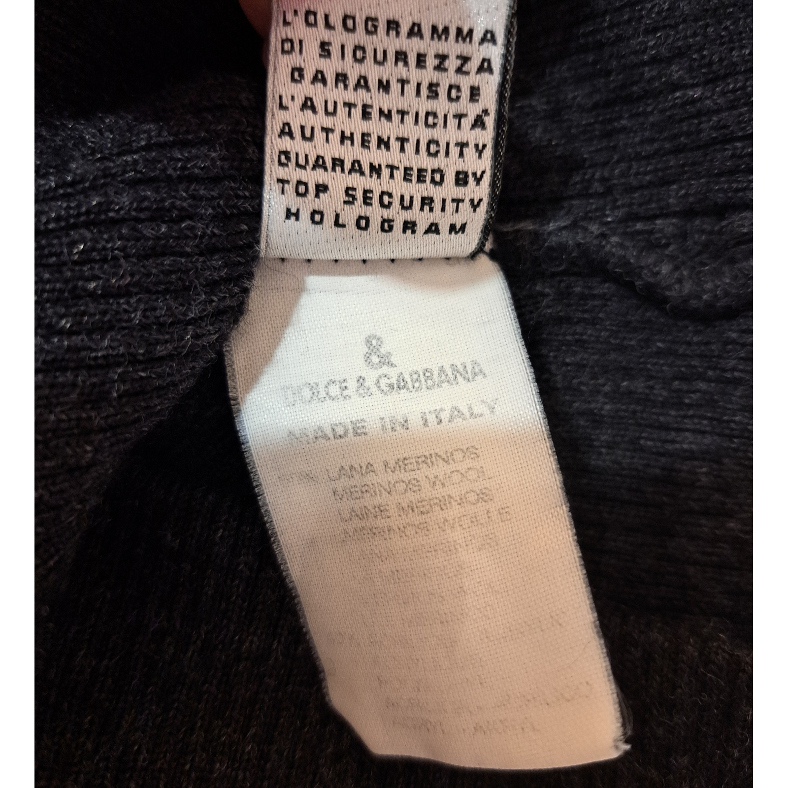 D&G Dolce&Gabbana czapka męska , wełna merino