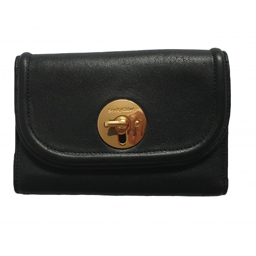 See by Chloé Black Lois Leather Wallet, nowy