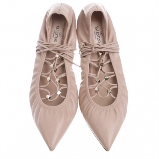 Valentino Garavani Lace-up Gladiator Ballet Flats baleriny