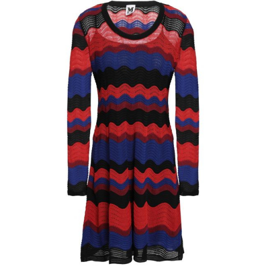 M MISSONI Multicolor Chevron Dress - sukienka