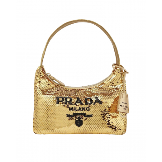 PRADA Re-Edition 2000 Mini Sequined Bag - torebka