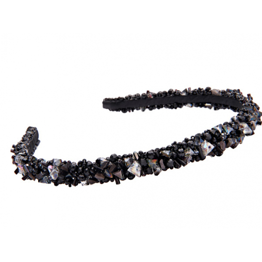 Kryształowa opaska Blacky Sche diamonds