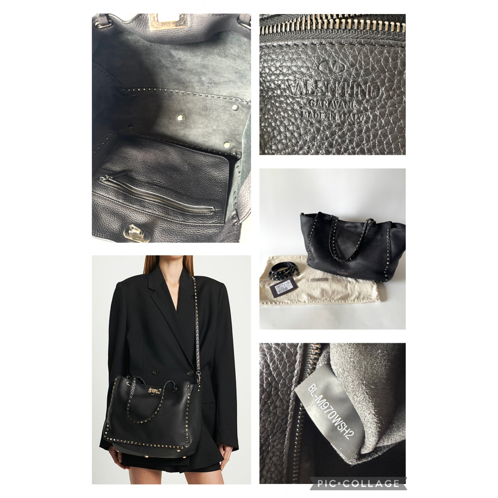 VALENTINO GARAVANI Rockstud Medium Tote Bag - torebka