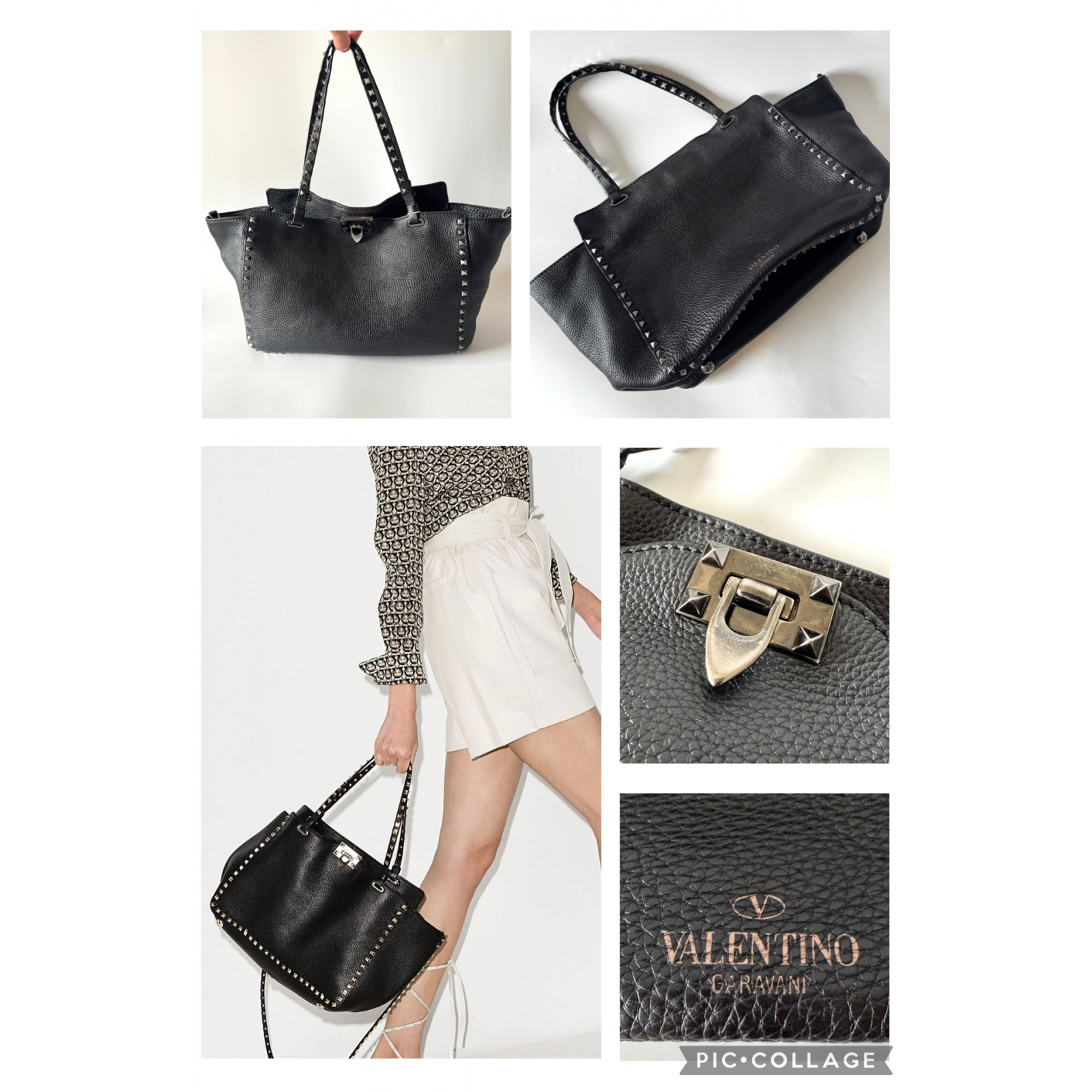 VALENTINO GARAVANI Rockstud Medium Tote Bag - torebka