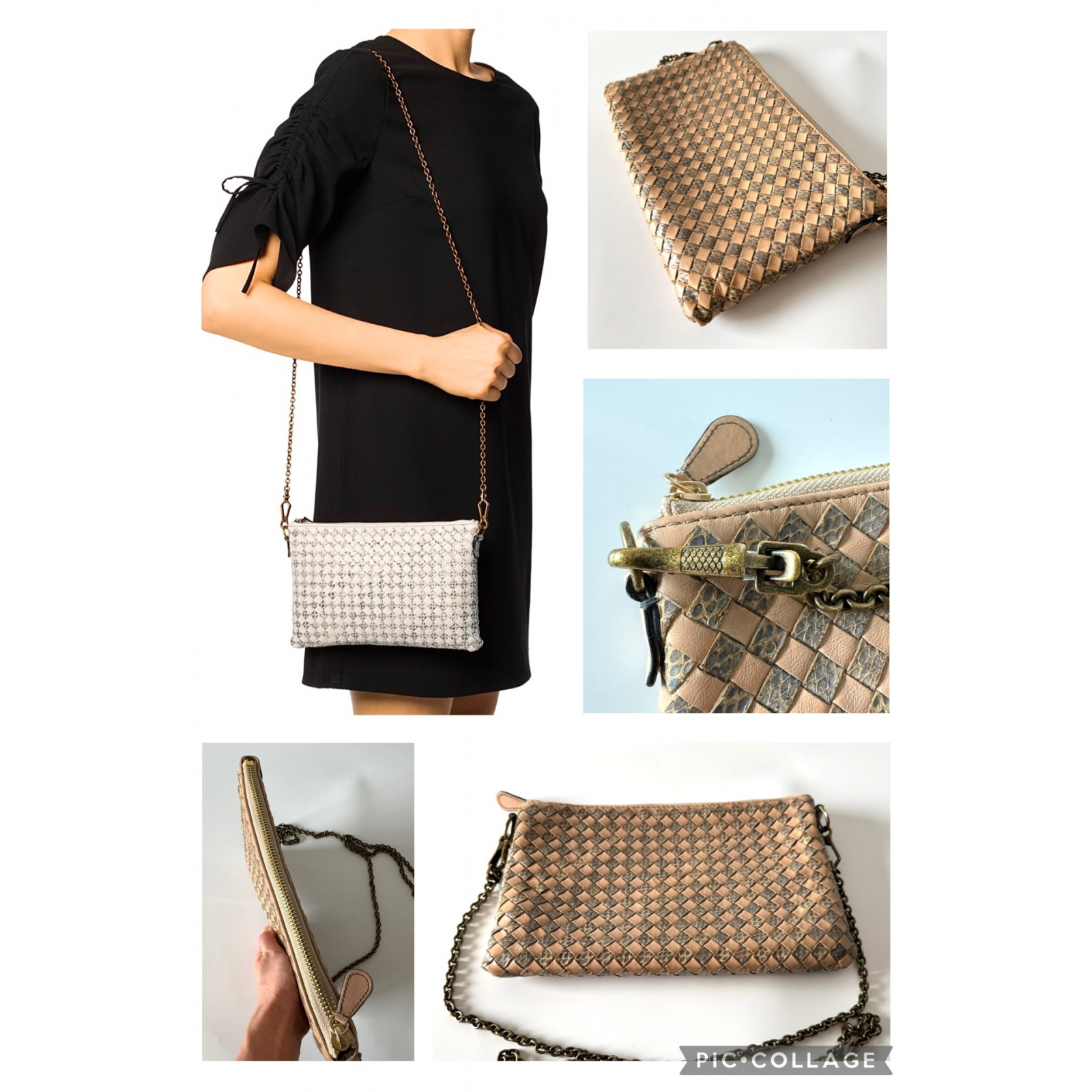 BOTTEGA VENETA Intrecciato Woven Chain WOC - torebka