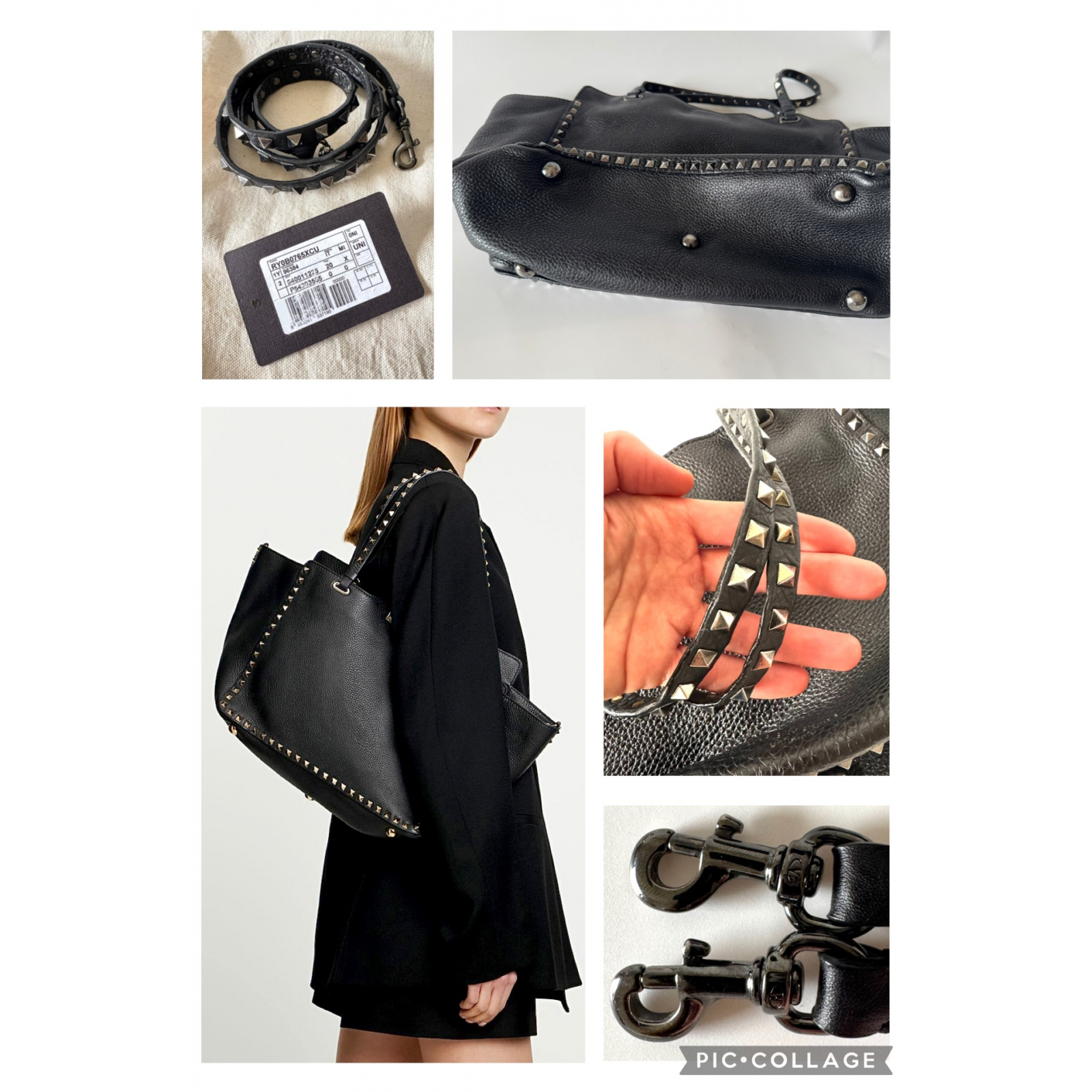 VALENTINO GARAVANI Rockstud Medium Tote Bag - torebka
