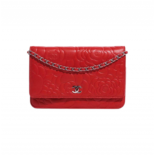 CHANEL Camellia Wallet On Chain Torebka